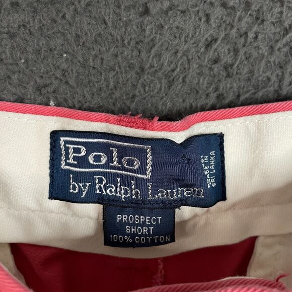 Polo Ralph Lauren Shorts Mens 30 Red Prospect Fit Chino Flat Front Preppy - Picture 3 of 14